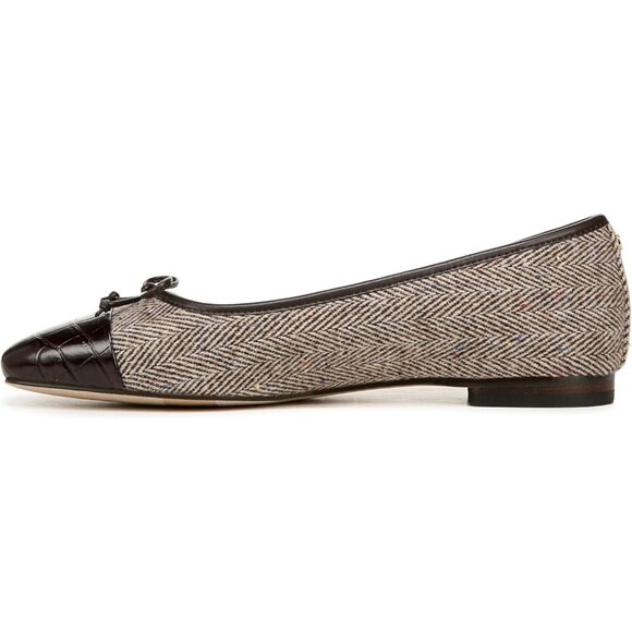 Sam Edelman Womens Houndstooth Synthetic Pull-On Rounded Toe Marley Ballet Flat - Picture 4 of 7